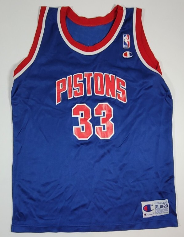 Grant hill pistons champion jersey on sale