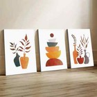 3pcs Modern Elegant Aesthetic Kitchen Wall Art  Canvas Unframed/Framed