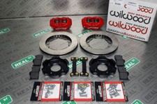 Wilwood Forged Dynalite Red 4 Piston Front 11.00 Inch Big Brake Kit 90-99 Civic