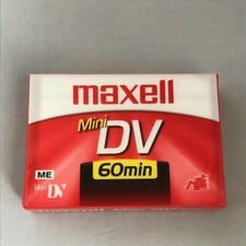 New Maxell Mini DV 60 Min Minutes Sealed Video Cassette DVM60SE Single Cassette