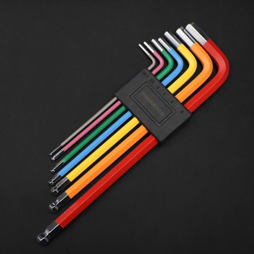 7 Piece Long Ball End Hexagon Allen Key Set 1.5 6mm Hex Key for Bicycles - Imagen 4 de 8