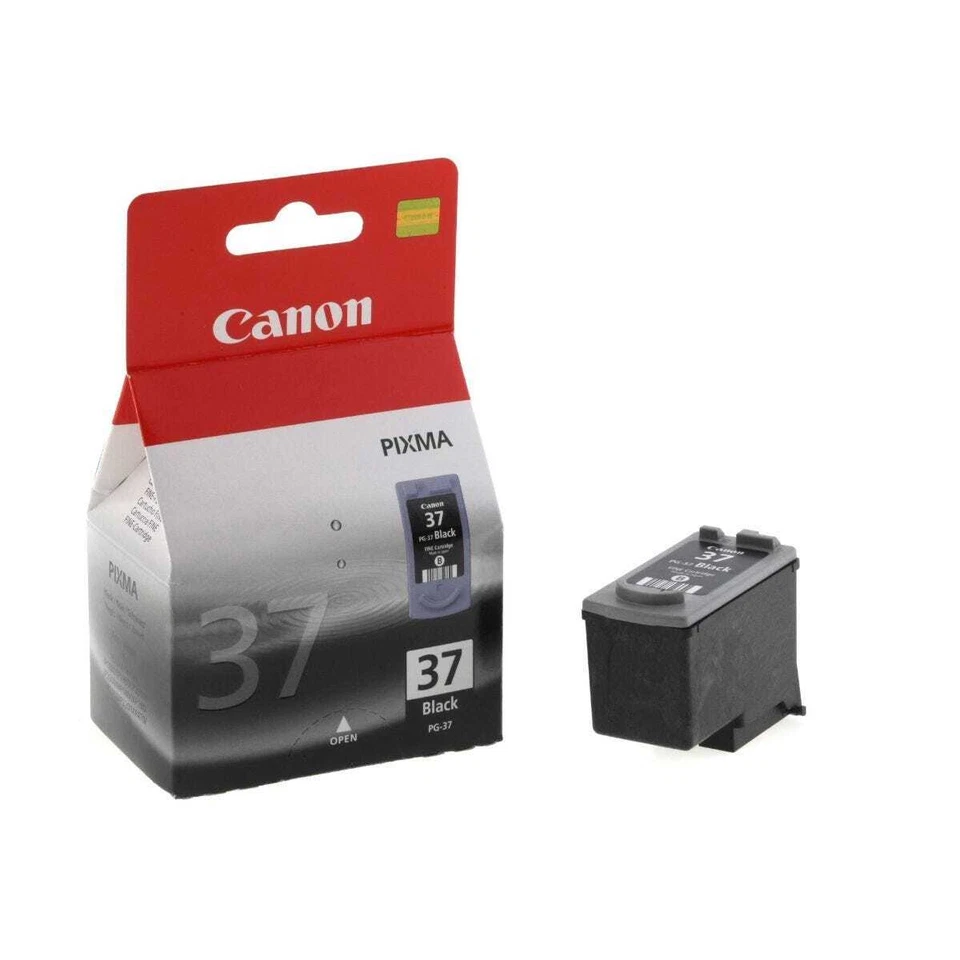 Canon PG-37 Cartouche d'encre Noire authentique (TVA incluse) - Photo 1/1