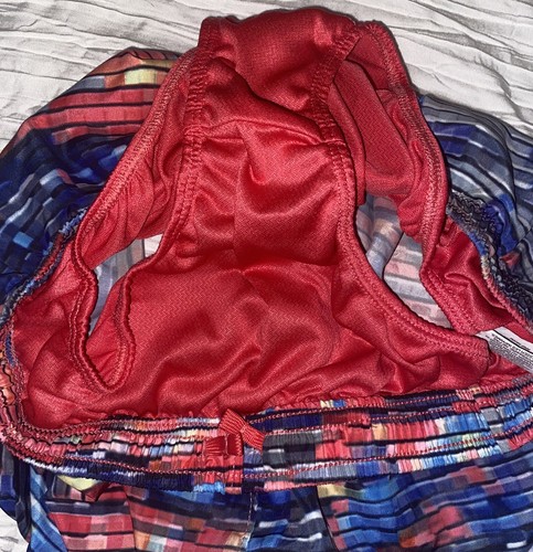 Adidas Running Shorts Youth Girls Multicolor Drawstring & Built In Briefs L(14) - Picture 3 of 5