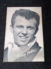 Vintage 1960’s Black & White Billboard Celebrity Card - Bobby Vinton