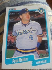 PAUL MOLITOR 1990 FLEER #330 FREE SHIPPING