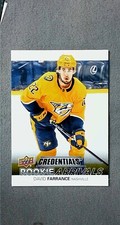 2021-22 Upper Deck Credentials Rookie Arrivals #RA-32 David Farrance Predators