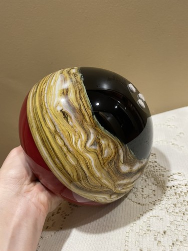 Signed Gartner Blade Glass Sphere Vessel Vase - Picture 4 of 12