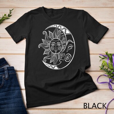 Space Stars Constellation Retro Sun Moon Cool Cosmic Gifts Unisex T-shirt