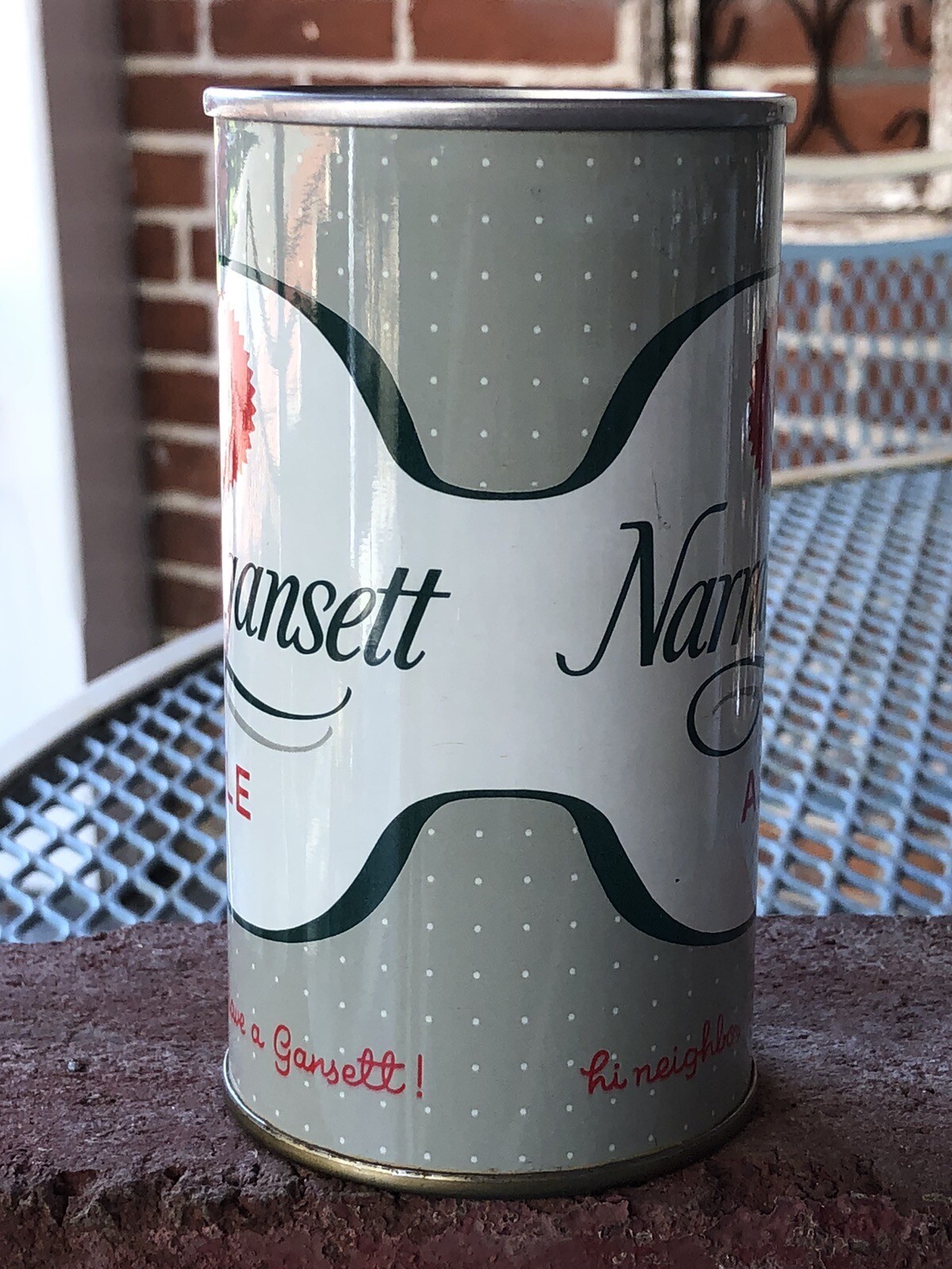 Vintage NARRAGANSETT ALE SS Beer Can Cranston Rhode Island SWEET eBay