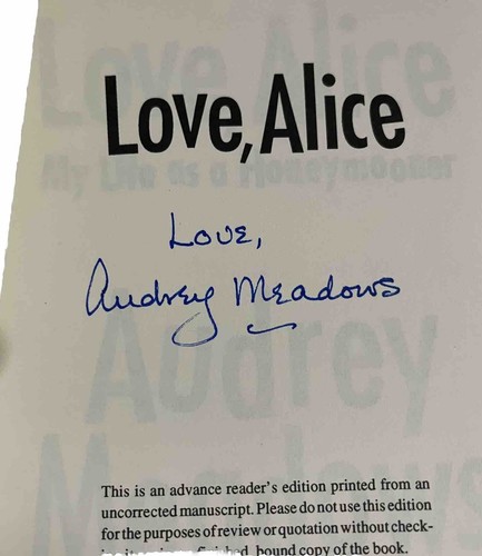 Audrey Meadows Love, Alice Book - Autographed by Audrey Meadows - Picture 2 of 4