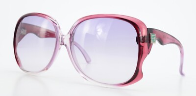 EMILIO PUCCI Vintage 70s Damen Sonnenbrille 5 33 Butterfly Berry Transparent L