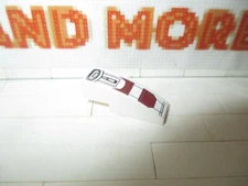 Lego - 1x Slope Curved 1x3 3x1 Black Lines Dark Red Pattern 75037 50950pb065