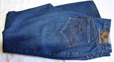 CHRISTIAN LACROIX VINTAGE BLUE JEANS 100 Cotton Denim Hi-Rise Straight Leg- 30