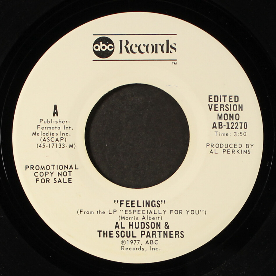 AL HUDSON & SOUL PARTNERS: feelings / mono ABC 7