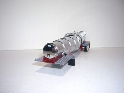 DCP FIRST GEAR 1/64 CHROME AND MAROON TANDEM AXLE POLAR DEEP DROP TANKER