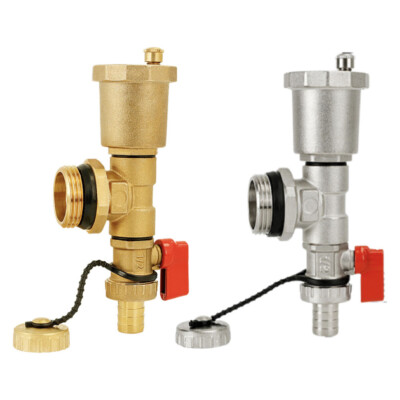#ad #ad Automatic Air Vent And Pressure Gauge Set With Drain Valves For Manifold $33.64