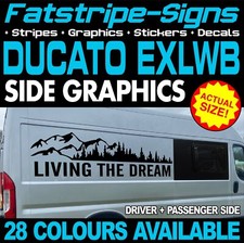 fits Fiat Ducato Graphics Stickers Decal Camper Van Motorhome EXLWB L4 THE DREAM