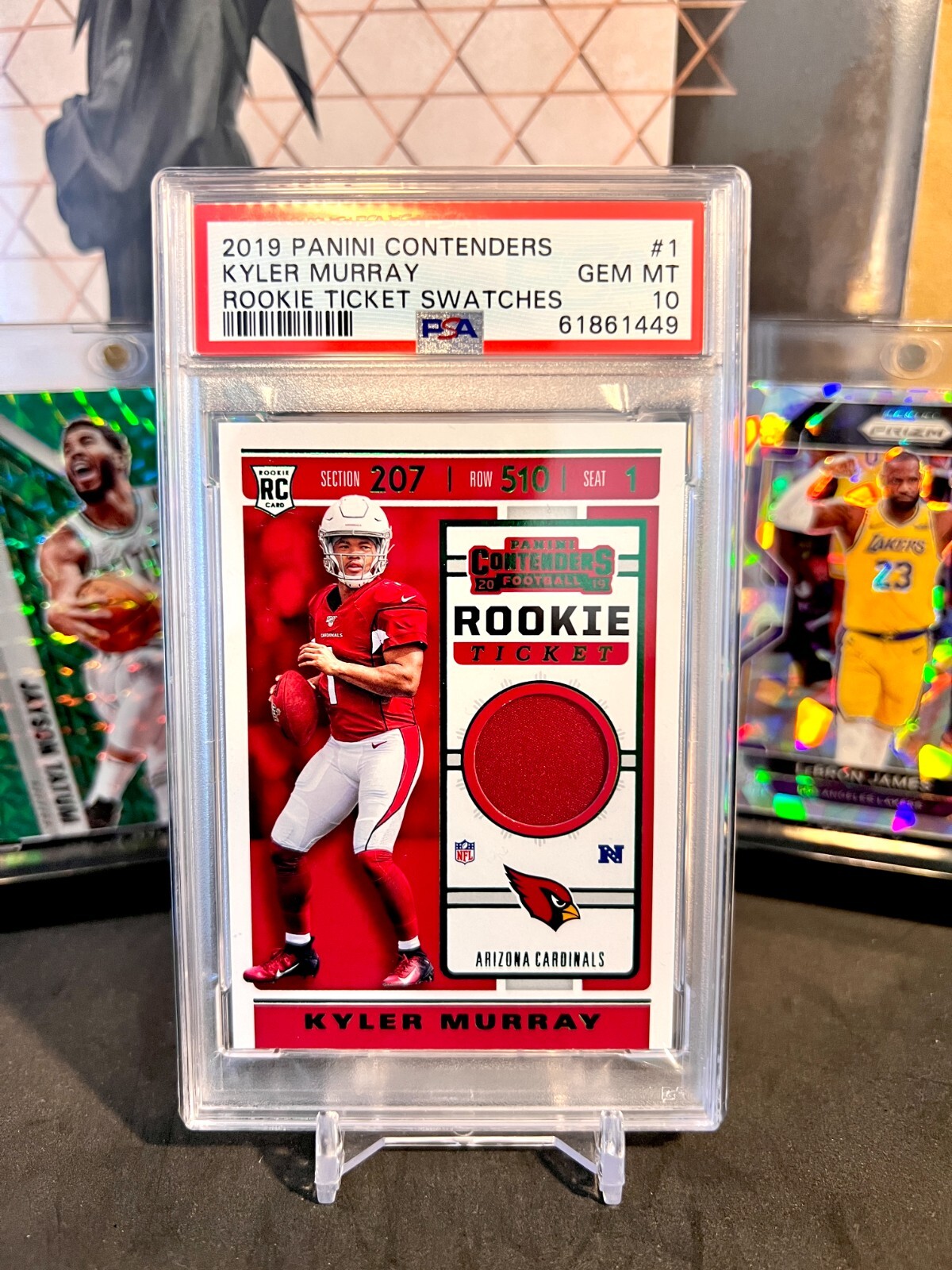 Kyler Murray Panini Contenders Rookie Ticket Swatches #1 Base