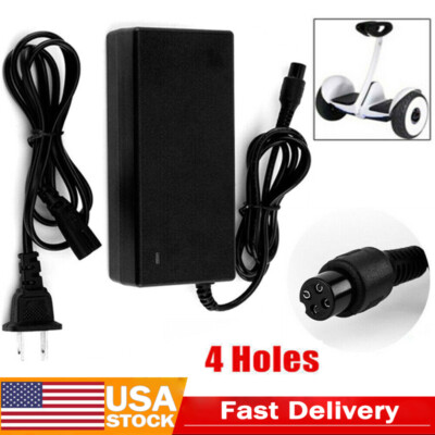 Ninebot Go Kart 4 Pin 63V 2A Power Supply Charger For Ninebot By Segway S/S- MAX/Mini PRO/Mini Lite Notched Connector Charger Go Kart Kit