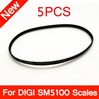 5pcs Closed Rubber Timing Belt For DIGI SM5100 Scales