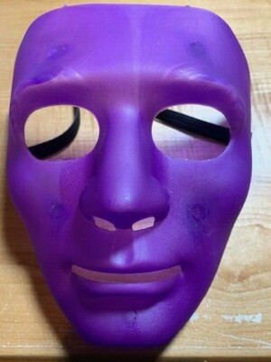 Blank Face Purple Mask - Use It For Dress Up - Halloween - Cosplay - Your Choice