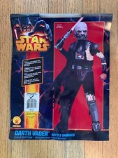 STAR WARS Deluxe Darth Vader Battle Damage Costume Small 4-6 Mask Not Included