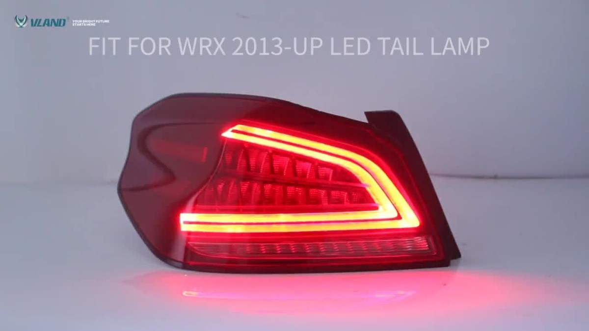 VLAND Red LED Tail Lights For 2015-2021 Subaru WRX & WRX STI W