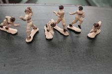 Football AJAX Plastic Corp Lot of 6 Plastic Football Players 1950s QB Running