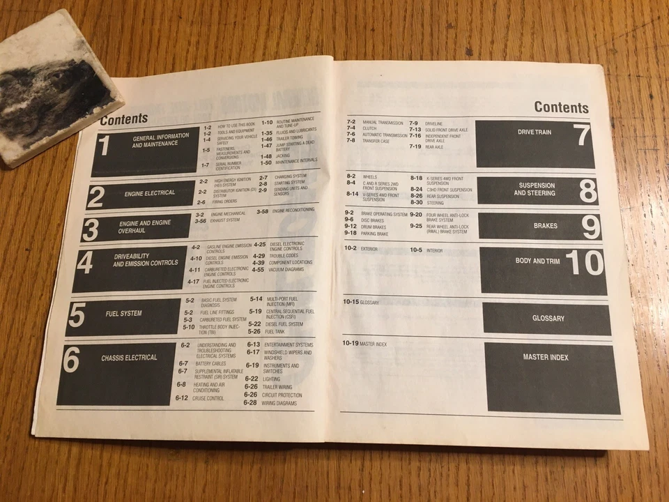 Chevy Truck Pick-up 1988-1998 Shop 2 сервисный ремонт ручные монтажные схемы кузов - Изображение 3 из 4