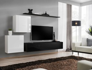 Cuarnan composizione soggiorno moderno cm. 250x150x40 ca.mobili ... Mobili per la sala moderni