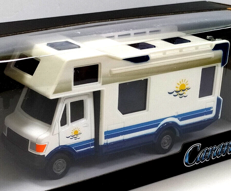 CARARAMA 1:43 DIE CAST  CAMPER MERCEDES HOME MOBILE BIANCO ART  93510 - Immagine 2 di 2