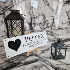 Classy Horse name plate, Laser cut sign White & BLACK MARBLE gift horse lover