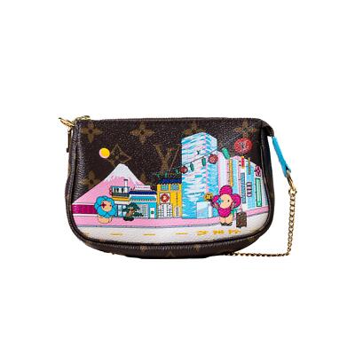 Louis Vuitton Mini Vivienne Holidays Pochette Accessoires Canvas Monogram Blue