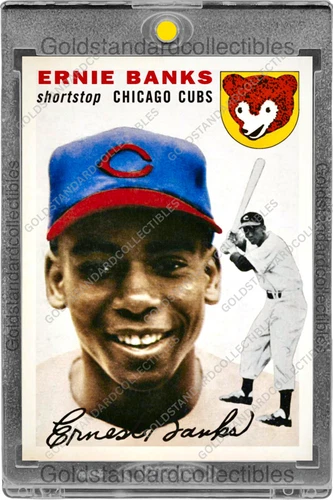 Ernie Banks RARE ROOKIE TOPPS REPRINT INVESTMENT CARD SSP CUBS HOF MVP MINT