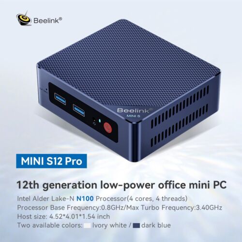 Beelink MINI S12 PRO Intel N100 mini pc RAM 16GB SSD 500GB DDR4 gaming mini pc - Picture 3 of 21