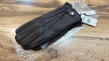 EXPRESS Genuine Leather Touchscreen Compatible Gloves Brown Size L/XL
