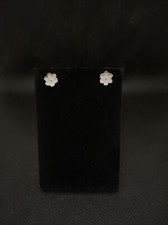 Pink Flower Enamel Earrings New