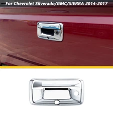 Rear Tailgate Handle Cover Trim Accessories For Chevrolet Silverado 14-17 Chrome