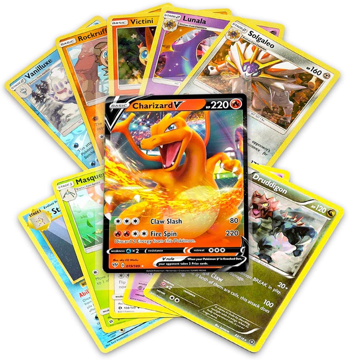 100 assorted pokemon cards 100 Assorted Pokemon Card Lot Plus 20 Energy and 2 Bonus Ultra Rare Cards!  New!