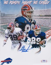 STEVE TASKER Signed Autograph Auto 8x10 Photo Picture Buffalo Bills PSA/DNA ITP