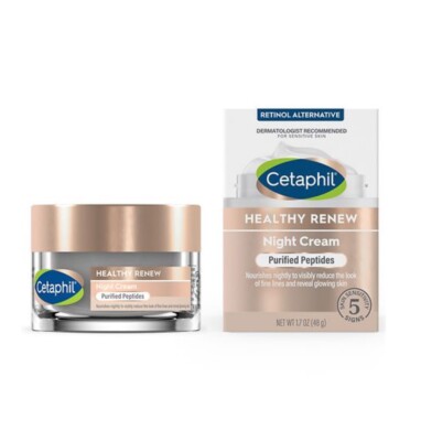 Cetaphil Healthy Renew Night Cream Anti-Aging Moisturizer For Sensitive Skin-NIB