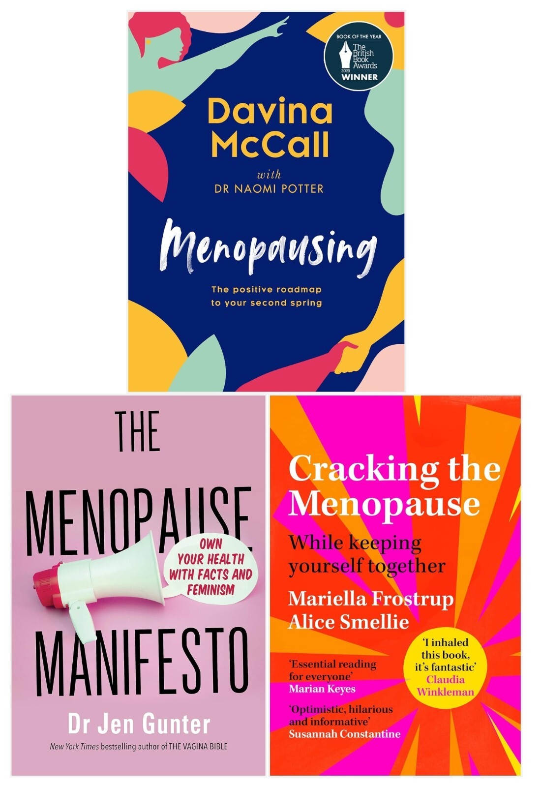 Menopause Manifesto, Cracking the Menopause, Menopausing 3 Books Collection Set