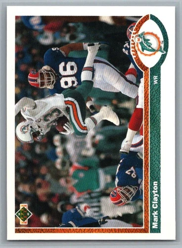 Mark Clayton 1991 Upper Deck Miami Dolphins LP x1 - NFL Football Trading Card - Picture 1 of 1