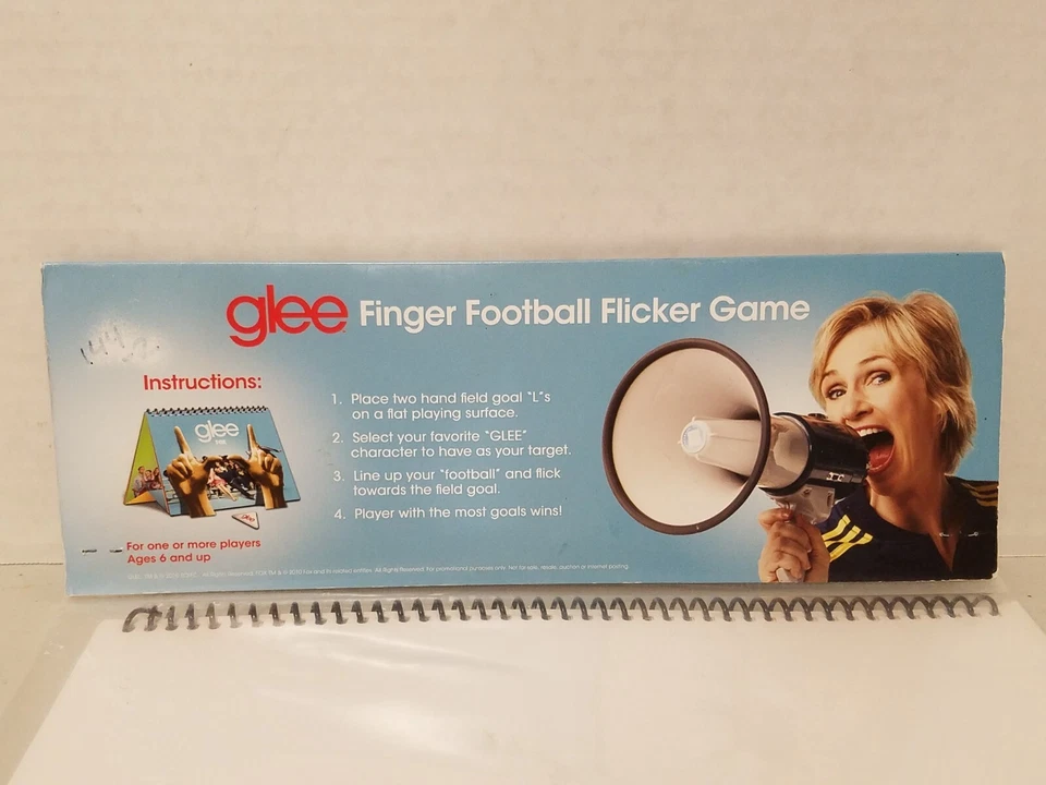 GLEE Promotional Finger Football Flicker Game, 2010 NEW, SEALED, SUPER RARE! Fox - Image 3 of 4