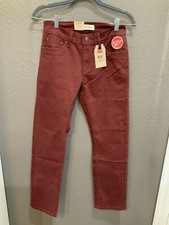 LEVIS 511 Slim Boys Burgundy Pants Size 14 Regular 27x27 NWT