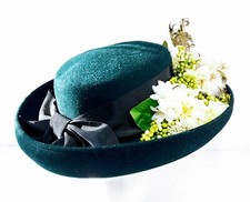 Toucan Collection New York Los Angeles Midnight Green 100 Wool Hat made in USA