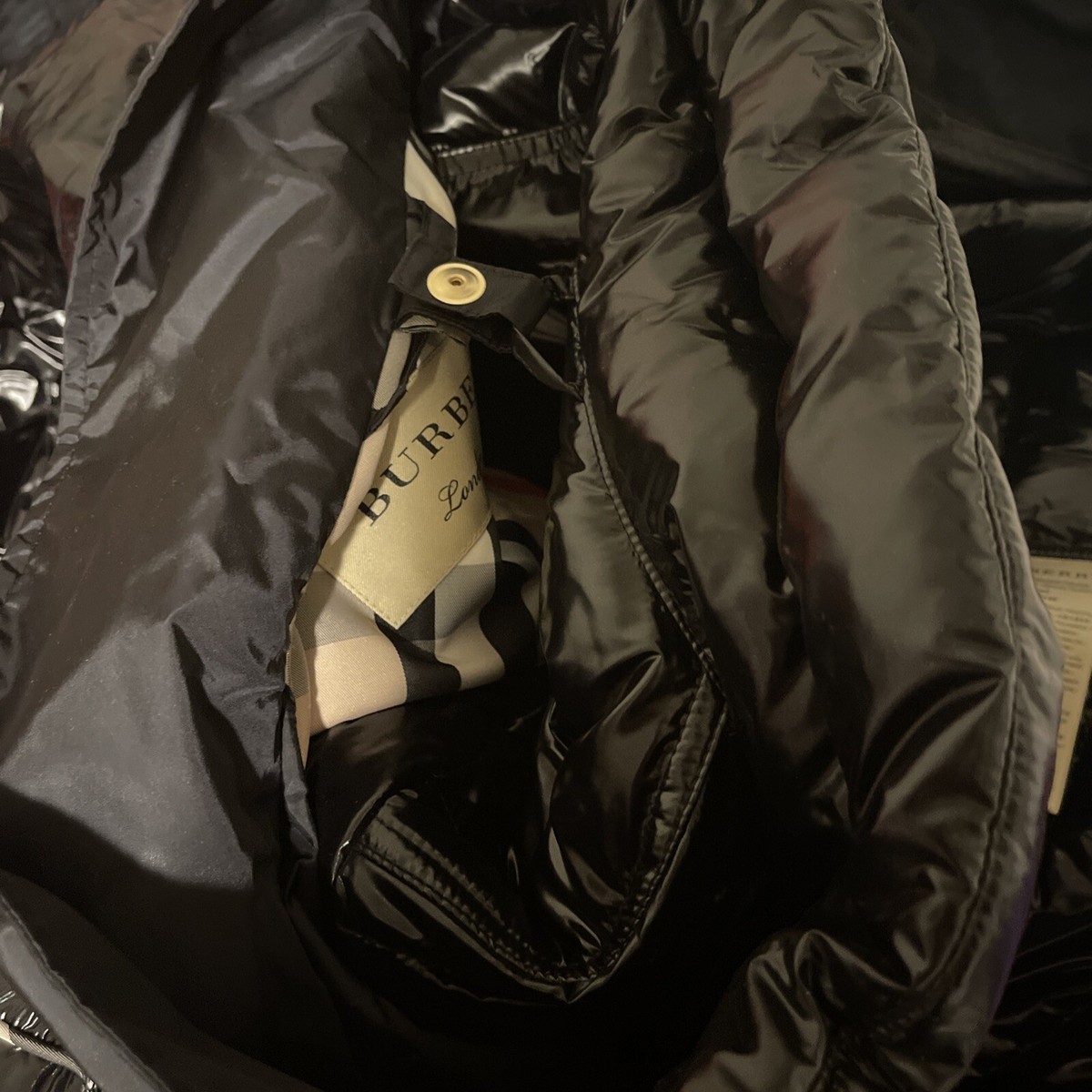 BURBERRY CHEVRINGTON 3-in-1 BLACK HOODED DOWN PARKA COAT JACKET US