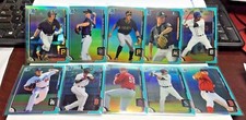 2015 Bowman Chrome Draft Picks SKY BLUE Refractor Lot 10 w/Rafael Devers, Urias
