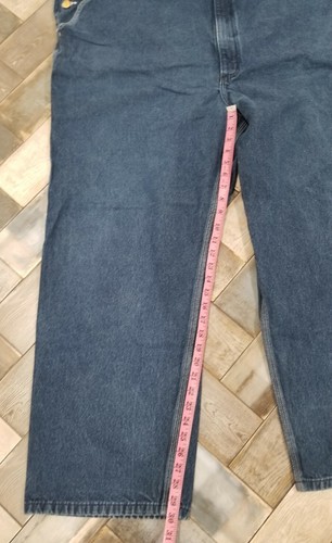 Salopette bavaglino Carhartt RO8 DNM blu denim taglia: 52x32 abbigliamento da lavoro - Foto 7 di 13
