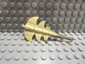 Lego Dragon Tail Barbed Marbled Black Pattern #1 51874pb01 Harry Potter 4767